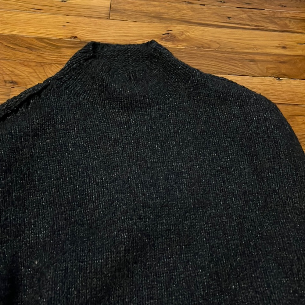 Navy blue mock neck sweater